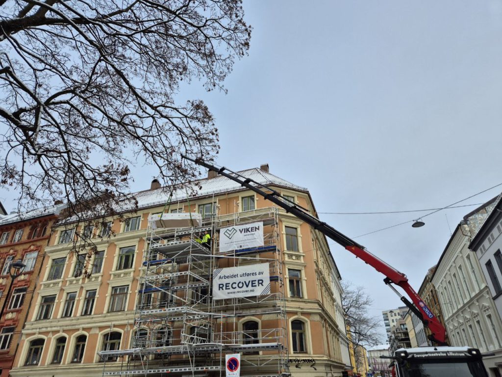 Viken Montasje i Møllergata i Oslo. Rehabilitering av leilighet